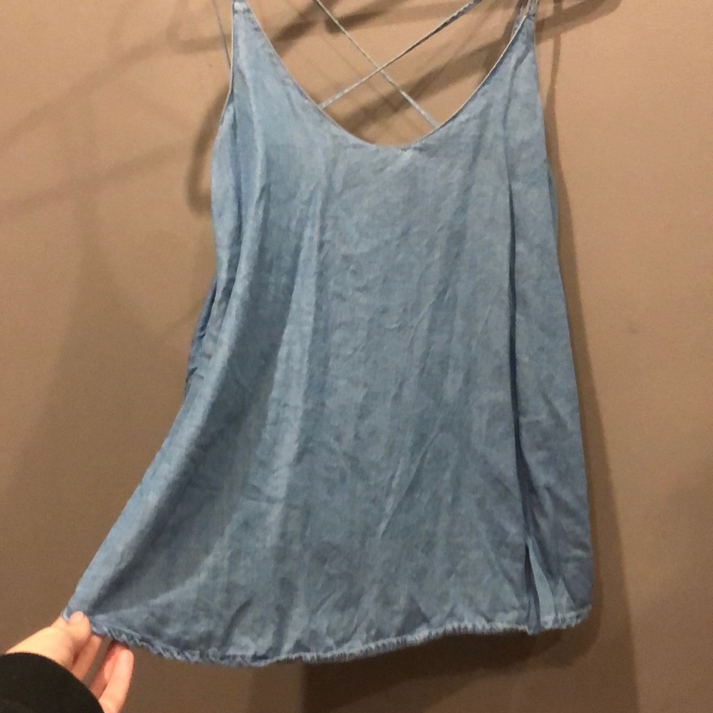 Jean style spaghetti strap